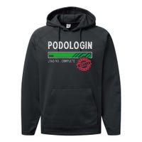 Podologist Training Exam Passed Performance Fleece Hoodie