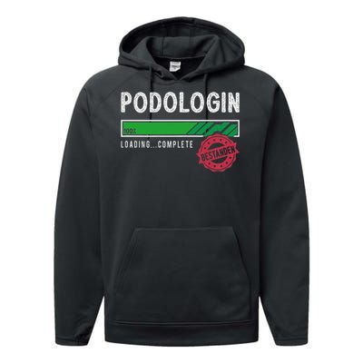 Podologist Training Exam Passed Performance Fleece Hoodie