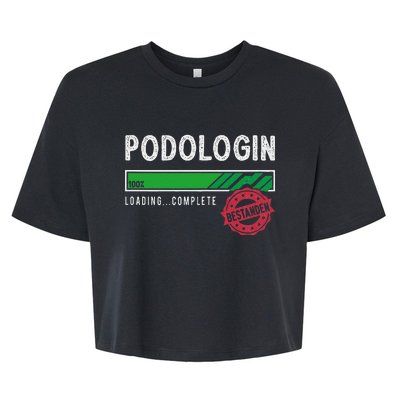 Podologist Training Exam Passed Bella+Canvas Jersey Crop Tee