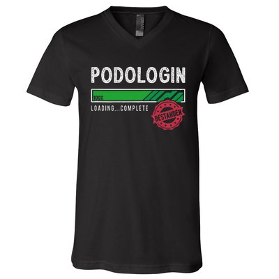 Podologist Training Exam Passed V-Neck T-Shirt