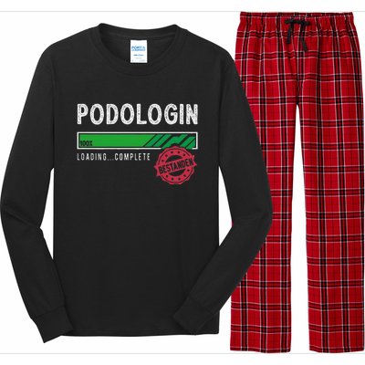 Podologist Training Exam Passed Long Sleeve Pajama Set