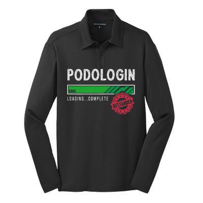 Podologist Training Exam Passed Silk Touch Performance Long Sleeve Polo