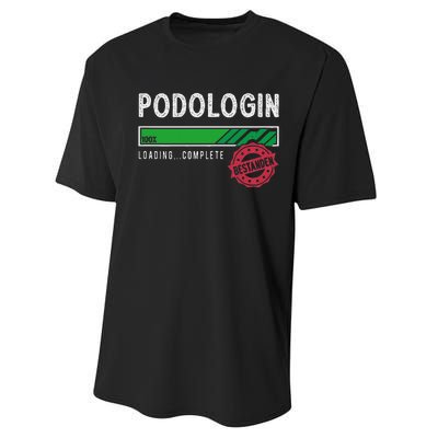 Podologist Training Exam Passed Performance Sprint T-Shirt