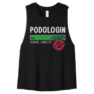 Podologist Training Exam Passed Women's Racerback Cropped Tank