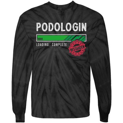 Podologist Training Exam Passed Tie-Dye Long Sleeve Shirt