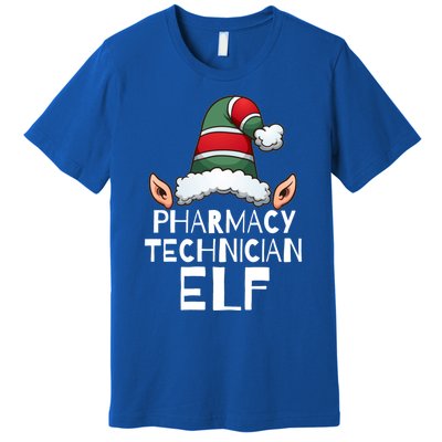 Pharmacy Technician Elf Funny Christmas Holidays Xmas Gift Meaningful Gift Premium T-Shirt