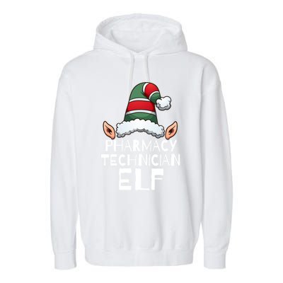 Pharmacy Technician Elf Funny Christmas Holidays Xmas Gift Meaningful Gift Garment-Dyed Fleece Hoodie