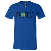 Protect The Earth Earth Day Save Our Planet Cool Gift V-Neck T-Shirt