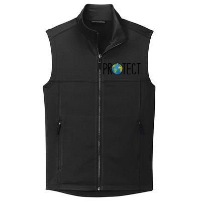 Protect The Earth Earth Day Save Our Planet Cool Gift Collective Smooth Fleece Vest