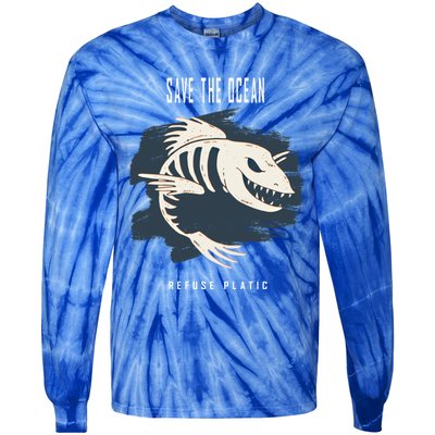 Protect The Environt And Our Earth Cool Gift Save The Planet Gift Tie-Dye Long Sleeve Shirt