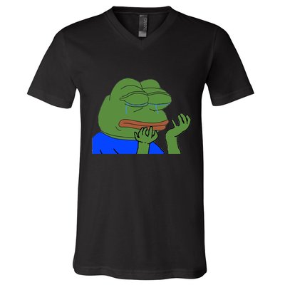 Pepehands Twitch Emote V-Neck T-Shirt