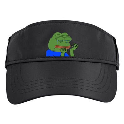 Pepehands Twitch Emote Adult Drive Performance Visor