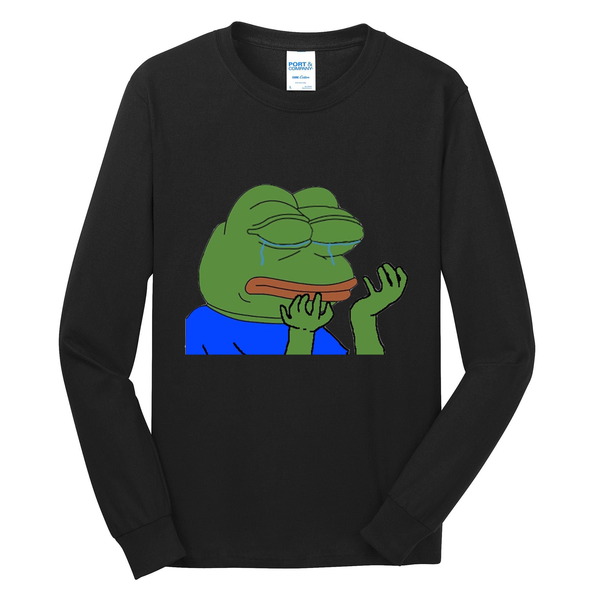 Pepehands Twitch Emote Tall Long Sleeve T-Shirt