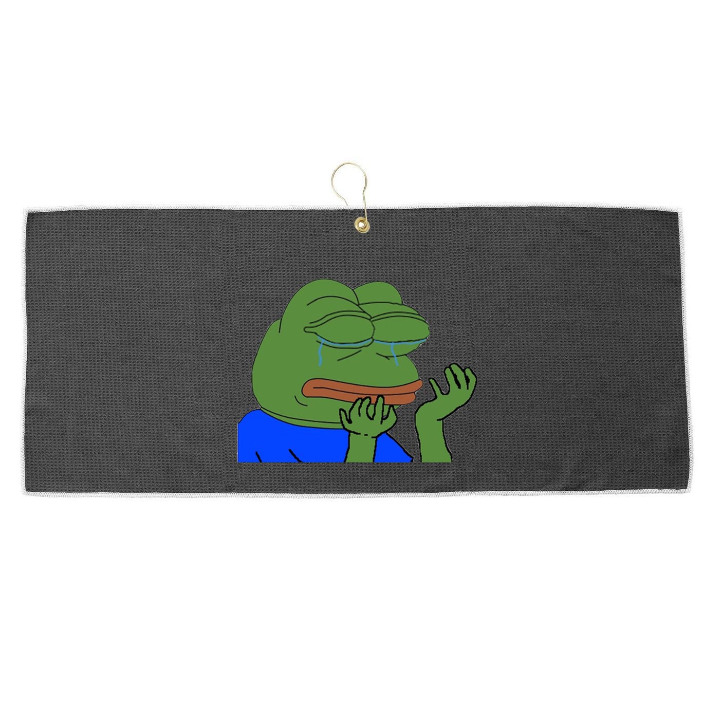 Pepehands Twitch Emote Large Microfiber Waffle Golf Towel