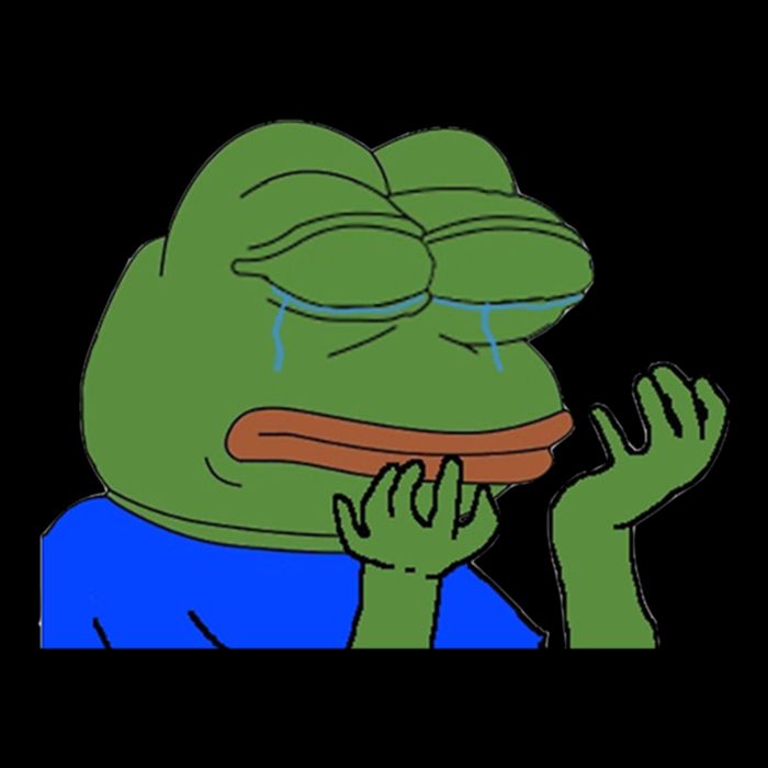 Pepehands Twitch Emote Cropped Pullover Crew