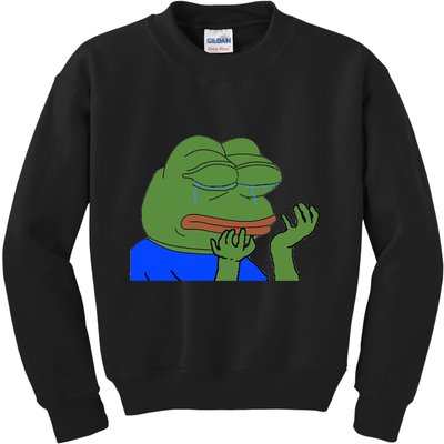 Pepehands Twitch Emote Kids Sweatshirt