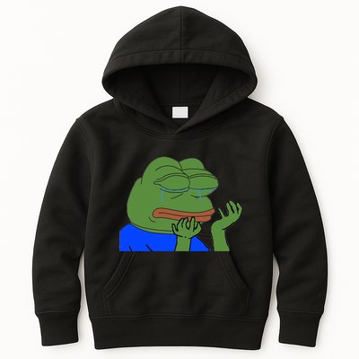 Pepehands Twitch Emote Kids Hoodie