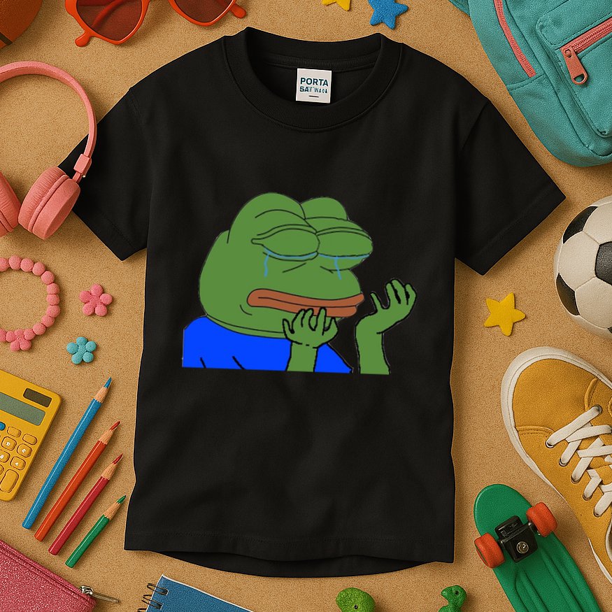 Pepehands Twitch Emote Kids T-Shirt