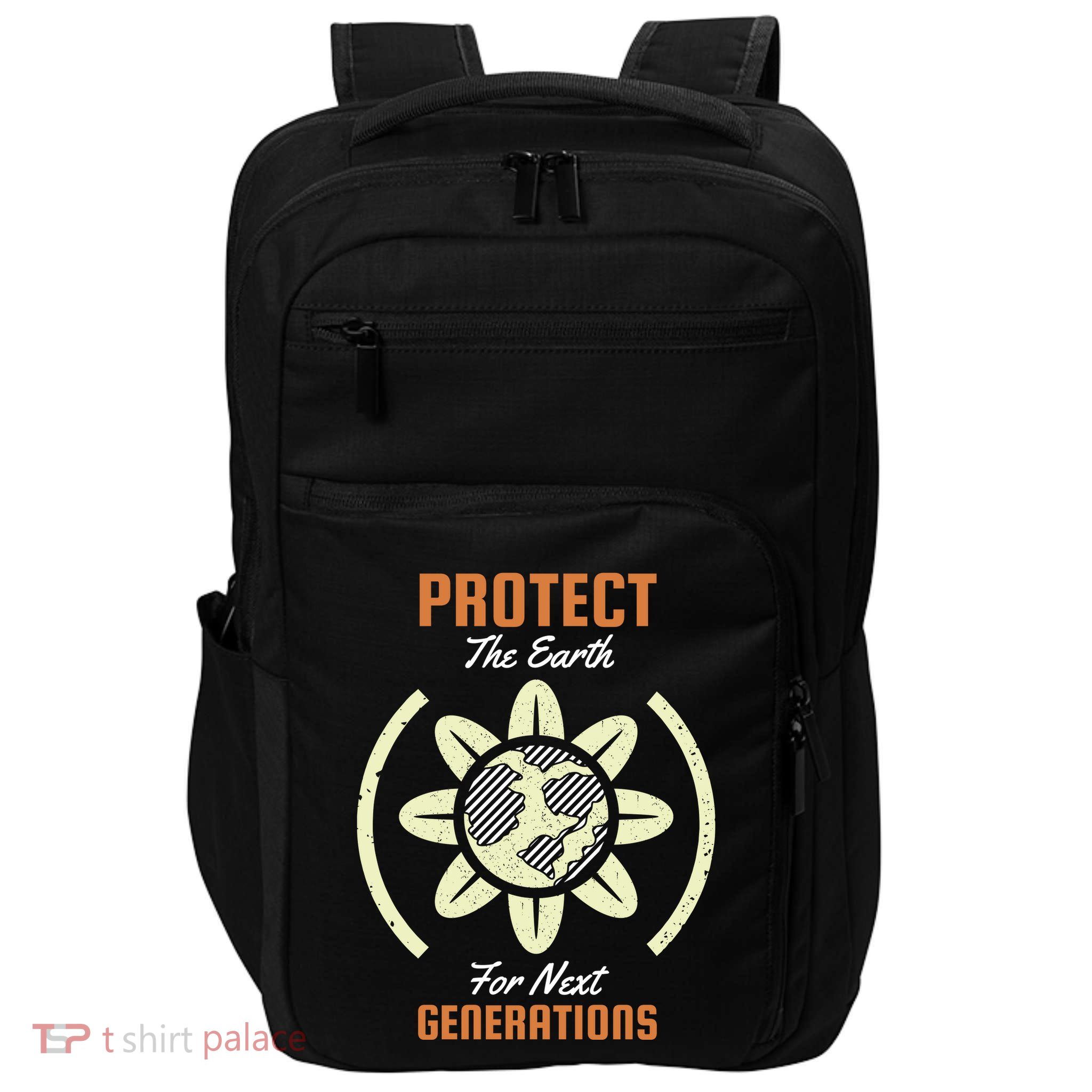 Protect The Earth For Next Generation Impact Tech Backpack