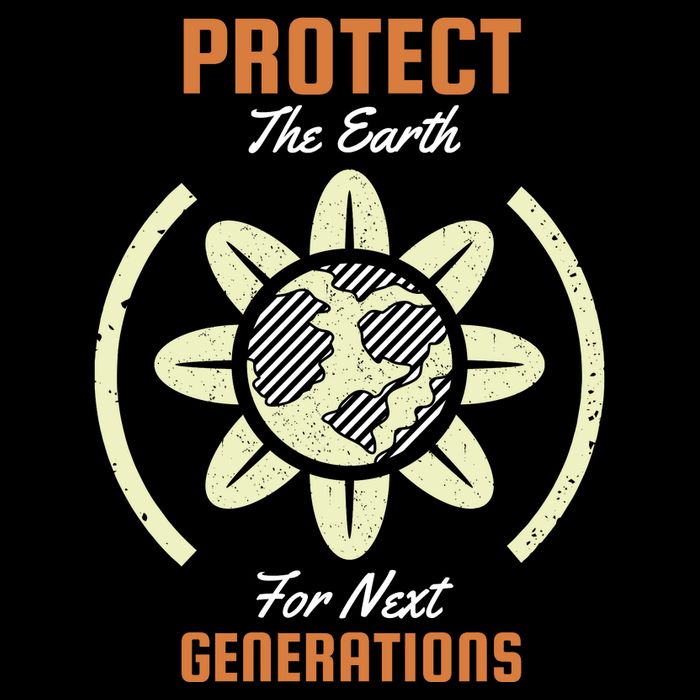 Protect The Earth For Next Generation 16 in Basic Backpack
