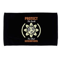 Protect The Earth For Next Generation Microfiber Hand Towel
