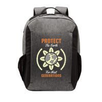 Protect The Earth For Next Generation Vector Backpack