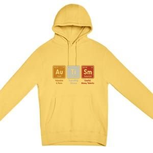 Periodic Table Elets Neurodiversity Autism Awareness Gift Premium Pullover Hoodie