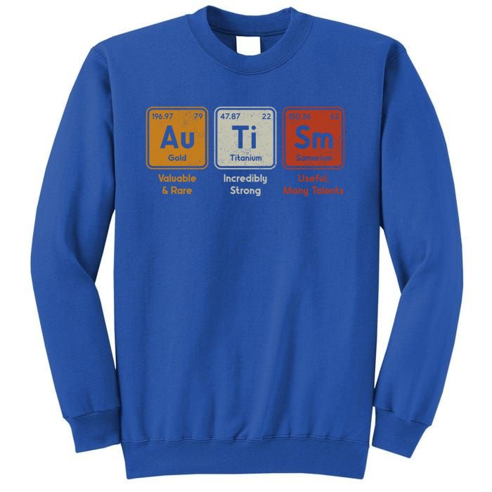 Periodic Table Elets Neurodiversity Autism Awareness Gift Tall Sweatshirt