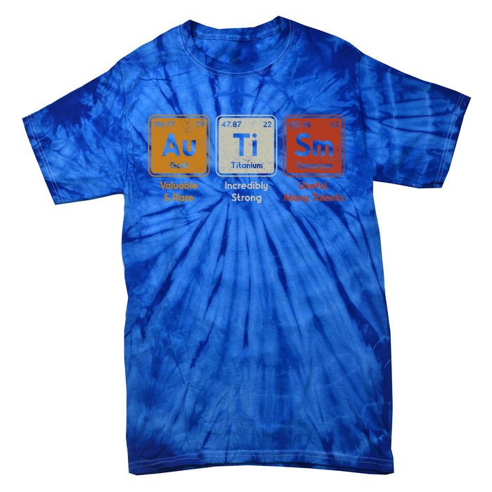 Periodic Table Elets Neurodiversity Autism Awareness Gift Tie-Dye T-Shirt