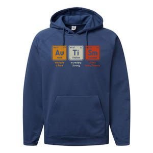 Periodic Table Elets Neurodiversity Autism Awareness Gift Performance Fleece Hoodie