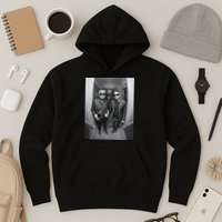 President Trump Elon Musk Funny Meme Knocking On Door Hoodie