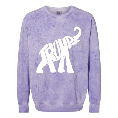 Pro Trump Elephant Colorblast Crewneck Sweatshirt