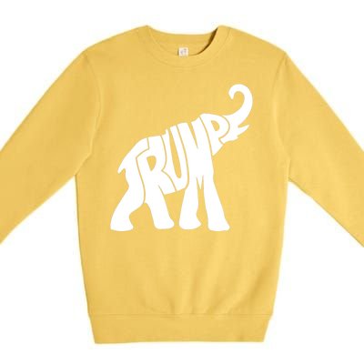 Pro Trump Elephant Premium Crewneck Sweatshirt