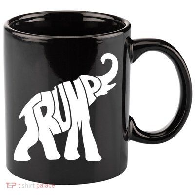 Pro Trump Elephant 11oz C Handle Ceramic Mug