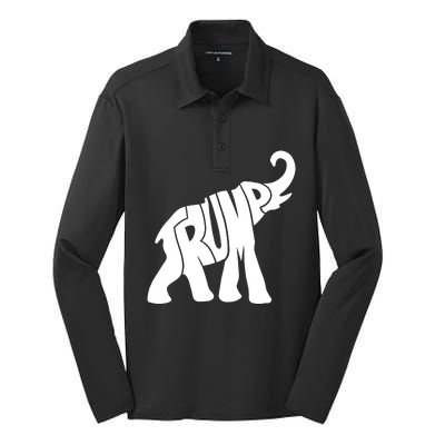 Pro Trump Elephant Silk Touch Performance Long Sleeve Polo