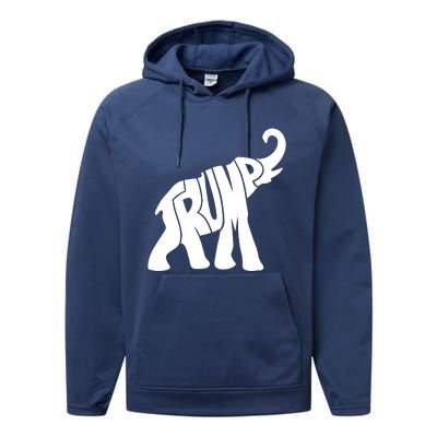 Pro Trump Elephant Performance Fleece Hoodie