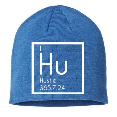 Periodic Table Elet Hustle Great Gift For The Entrepreneur Sustainable Beanie