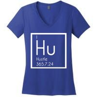 Periodic Table Elet Hustle Great Gift For The Entrepreneur Women's V-Neck T-Shirt