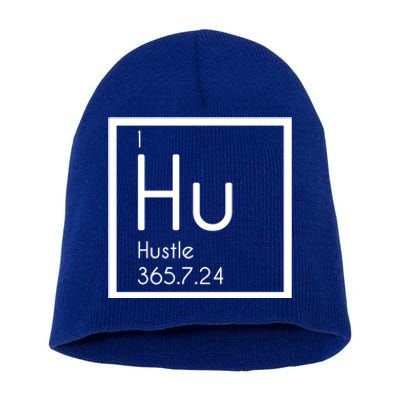 Periodic Table Elet Hustle Great Gift For The Entrepreneur Short Acrylic Beanie