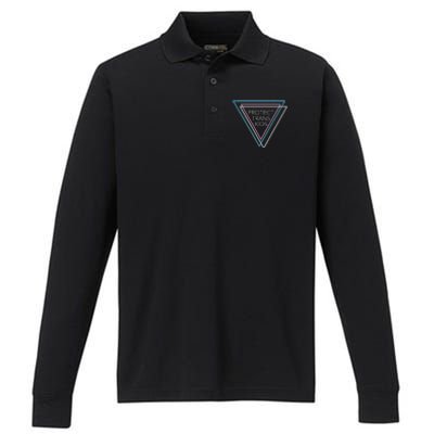 Protect Transg Equality Lgbt Pride Ally Human Rights Performance Long Sleeve Polo