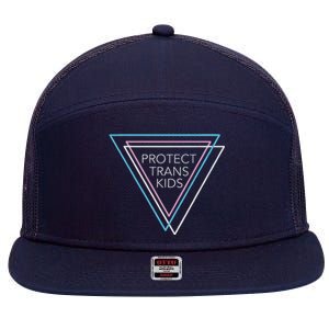 Protect Transg Equality Lgbt Pride Ally Human Rights 7 Panel Mesh Trucker Snapback Hat