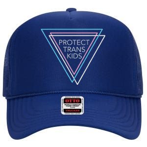 Protect Transg Equality Lgbt Pride Ally Human Rights High Crown Mesh Back Trucker Hat