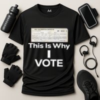 Poll Tax Exemption Certificate This Is Why I Vote Performance Shirt