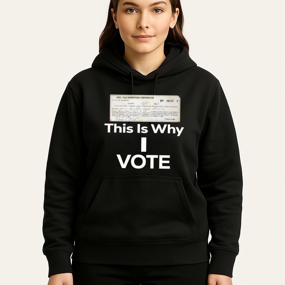 Poll Tax Exemption Certificate This Is Why I Vote Hoodie