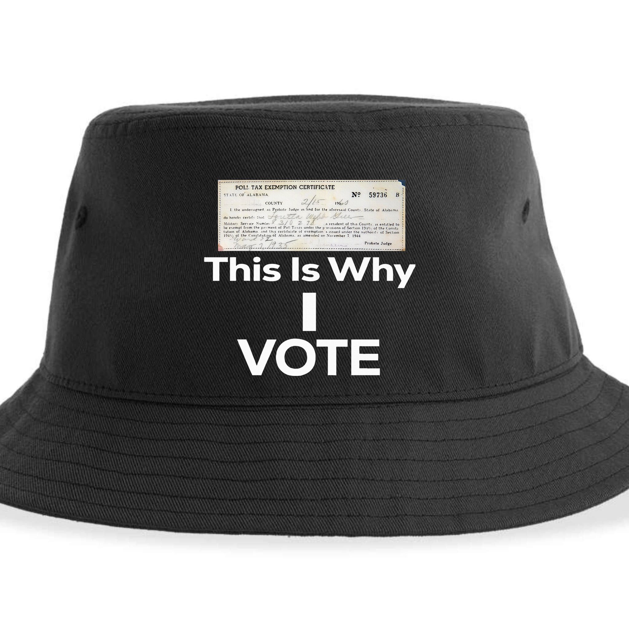 Poll Tax Exemption Certificate This Is Why I Vote Sustainable Bucket Hat