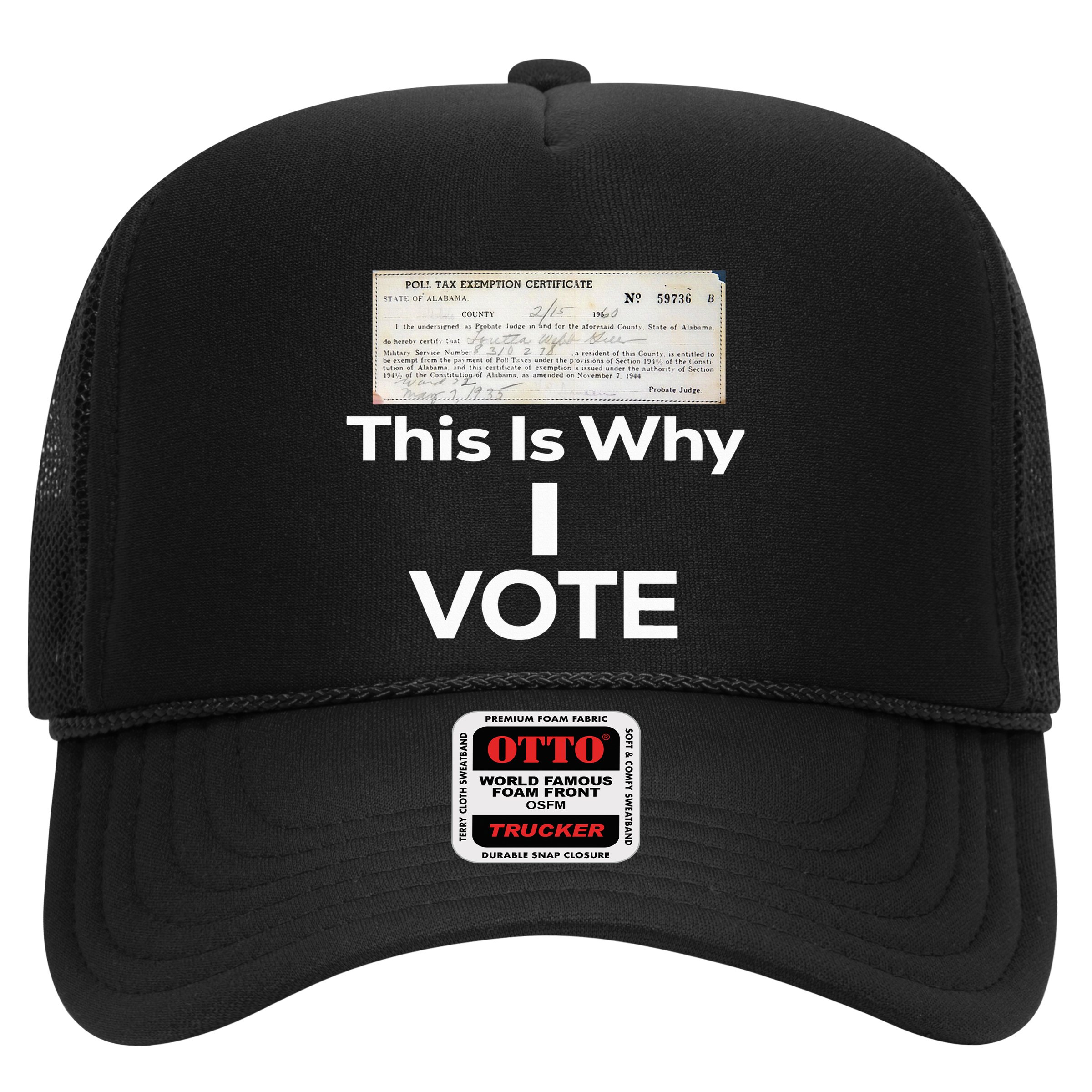 Poll Tax Exemption Certificate This Is Why I Vote Hat