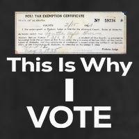 Poll Tax Exemption Certificate This Is Why I Vote Golf Towel