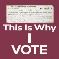 Poll Tax Exemption Certificate This Is Why I Vote 16oz Travel Tumbler
