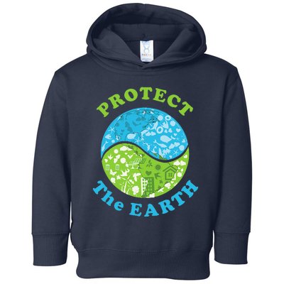 Protect The Earth Support Earth Day Gift Novelty Toddler Hoodie