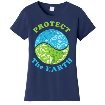 Protect The Earth Support Earth Day Gift Novelty Women's T-Shirt